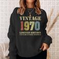 Vintage 1970 Clothes 50 Years Old Retro 50Th Birthday Sweatshirt Gifts for Her