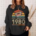 Vintage 1980 Birthday Sweatshirt Gifts for Her