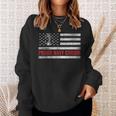 Vintage American Flag Proud Navy Cousin Veteran Day Sweatshirt Gifts for Her