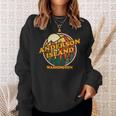 Vintage Anderson Island Washington Mountain Hiking Print Sweatshirt Gifts for Her