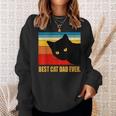 Vintage Best Cat Dad Ever Daddy Fathers Day Sweatshirt Gifts for Her