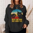 Vintage Best Cat Dad Ever Cat Daddy Father Day Sweatshirt Gifts for Her