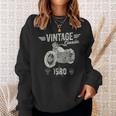 Vintage Born 1980 Birthday Classic Retro Motorbike Sweatshirt Gifts for Her