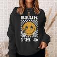 Vintage Bruh I'm 9 It's My 9Th Birthday 9 Year Old Birthday Sweatshirt Gifts for Her