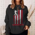 Vintage Cincinnati Baseball Soul American Us Flag Sweatshirt Gifts for Her