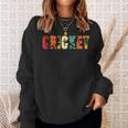 Vintage Cricket For Cricketers Cricket Fans Or Lovers Sweatshirt Gifts for Her