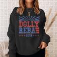 Vintage Dolly And Reba 2024 Make America Fancy Again Sweatshirt Gifts for Her