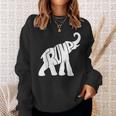 Vintage Donald Trump Vote 2024 Elephant Republican President Sweatshirt Gifts for Her