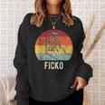 Vintage Du Bisch Ein Ficko Italian Gesture Handmark Sweatshirt Geschenke für Sie