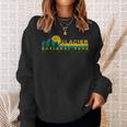 Vintage Glacier Bay National Park Mountain Sunset Treeline Sweatshirt Gifts for Her