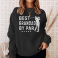 Vintage Golfing Best Grandad By Par Fathers Day Dad Papa Sweatshirt Gifts for Her