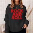Vintage Grunge Old Rock & Roll Music Rock And Roll Camisa de entrenamiento Regalos para ella