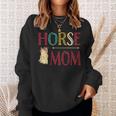 Vintage Horse Graphic Equestrian Mom Cute Horse Riding Sweatshirt Gifts for Her