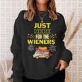 Vintage Hot Dog 4Th Of July I'm Just Here For The Wieners Sweatshirt Gifts for Her