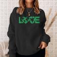 Vintage Love Earth Day April 22 2024 Recycle Save The Planet Sweatshirt Gifts for Her