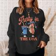 Vintage Party In Usa The 4Th Of July Hot Dog Sweatshirt Gifts for Her