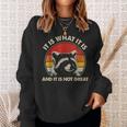 Vintage Racoon It Is What It Is And It Is Not Great Sweatshirt Gifts for Her