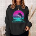 Vintage Retro Sunset Marlin Sweatshirt Geschenke für Sie