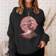 Vintage Sakura Garden Cherry Blossom Japanese Sweatshirt Gifts for Her