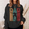 Vintage Skateboard Dad Daddy Silhouette Father's Day Sweatshirt Gifts for Her