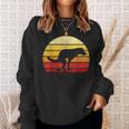 Vintage Sunset Labrador Retro Dog Pooping Old School Classic Sweatshirt Gifts for Her