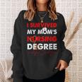 Vintage Survived My Mom's Nursing Degree Nursing Graduation Sweatshirt Gifts for Her