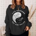 Vintage Tai Chi Life Happens Tai Chi Helps Day Night Sweatshirt Gifts for Her