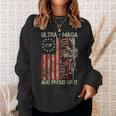 Vintage Ultra Maga Old American Flag 1776 We The People Usa Sweatshirt Gifts for Her