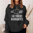 I Void Warranties Car Auto Mechanic Repairman Sweatshirt Gifts for Her