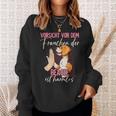 Vorsichtor Dem Frauchen Beagle Sweatshirt Geschenke für Sie