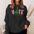 Vote Its A Serious Matter Pink And Green Sweatshirt Gifts for Her