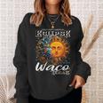 Waco Texas 2024 Total Solar Eclipse Cosmic April 8 Souvenir Sweatshirt Gifts for Her