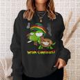 Wah Gwaan Patois Jamaica Turtle Jamaican Slang Sweatshirt Gifts for Her