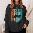 Weasel Retro Vintage Sweatshirt Gifts for Her