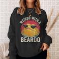 Weirdo With A Beardo Bearded Dragon Owner Lizard Lover Sweatshirt Gifts for Her