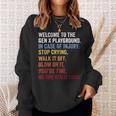Welcome To The Gen X Playground Generation X 1980 Millennial Sweatshirt Gifts for Her
