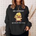 Wer Gänsehaut Der Schlägt Auch Enten Sweatshirt Geschenke für Sie