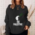 West Bank Middle East Peace Dove Olive Branch Free Palestine Sweatshirt Gifts for Her
