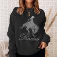 Western Cowgirl Bling Rhinestone Country Cowboy Riding Horse Sweatshirt Gifts for Her