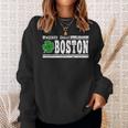 Wicked Smaht Boston Massachusetts Accent Smart Ma Distressed Sweatshirt Gifts for Her