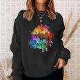 Wild Animal Wildlife Canada Forest Elk Colorful Moose Sweatshirt Gifts for Her