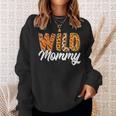 Wild One Mommy Two Wild Family Birthday Zoo Animal Matching Sweatshirt Gifts for Her