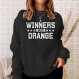 Winners Wear Orange Summer Camp Game Team Winners Retro Sweatshirt Gifts for Her
