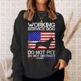 Working Service Dog Assistant Support Ptsd Veteran Sweatshirt Gifts for Her