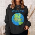 World Peas Peace Give Peas A ChanceEarth Day Sweatshirt Gifts for Her