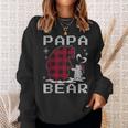 Xmas Papa Bear Pyjama Rot Büffel Plaid Eisbär Weihnachten Sweatshirt Geschenke für Sie