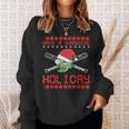 Xmas Ugly Zombie Baseball Chistmas Sweatshirt Gifts for Her