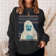 Yeti Monster Bigfoot Sasquatch Snow-Beast Ugly Christmas Fun Sweatshirt Gifts for Her