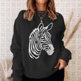 Zebra Head Sweatshirt Gifts for Her