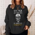 Zombie Skull Sweatshirt - Vermeide unnötigen Sozialkontakt, Lustiges Motiv Geschenke für Sie